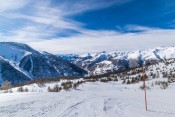 Vue depuis le haut de la piste du Vallon