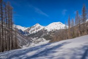 Piste la Chalp vue sur Brunissard