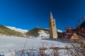 Eglise Sainte Cécile et village de Ceillac
