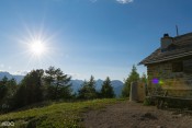 Coucher de soleil à la cabane du Sommet Bucher