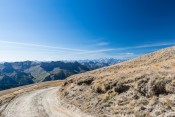 Depuis la piste de l'observatoire de Château-Renard : vue sur la barre des Ecrins