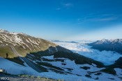 Le col Agnel : descente italienne dans la nèble