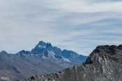 Vue sur le Mont Viso depuis le Col du Lauzon