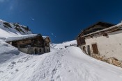 Arrivée aux chalets de Drataya