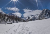 Le chalet d'alpage de la Médille sous la neige
