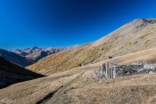Les ruines du refuge Napoléon du Col Lacroix