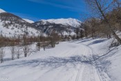 La piste au niveau du Pont de La Monta