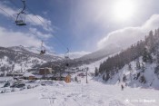 sous le telesiege des claux vue sur vars