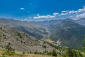 vue sur col vallee cristillan depuis jean grossan la chaleur monte