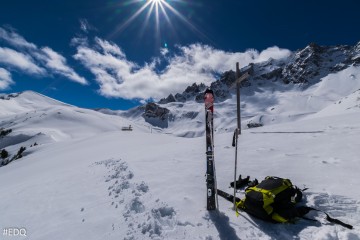 Lac et Chapelle Sainte Anne en hiver