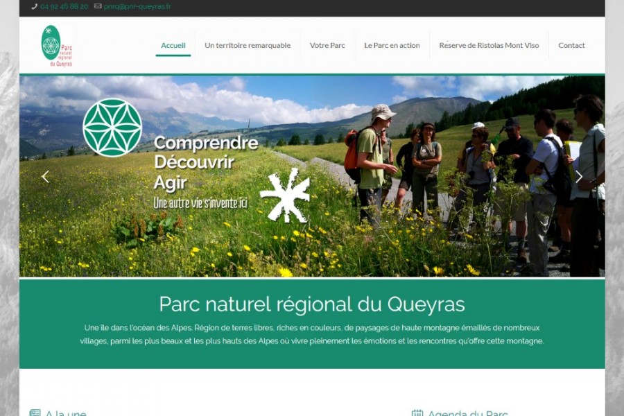 Le site du Parc Naturel Régional du Queyras fait peau neuve !