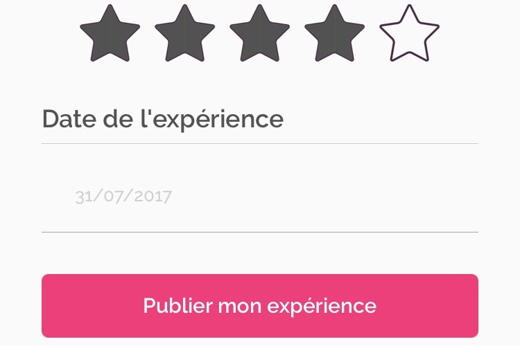 ajout experience app