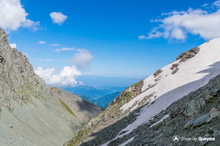 descente cote italie traversette