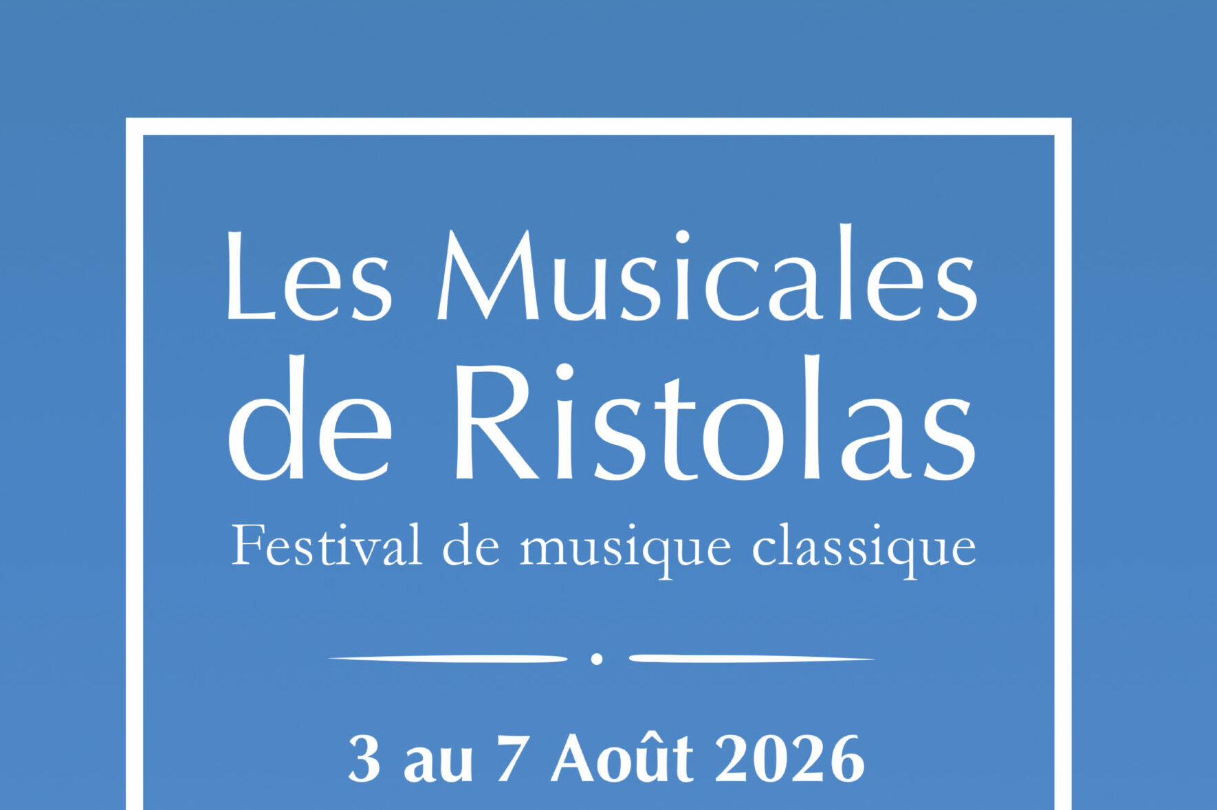 Musicales de Ristolas 2026
