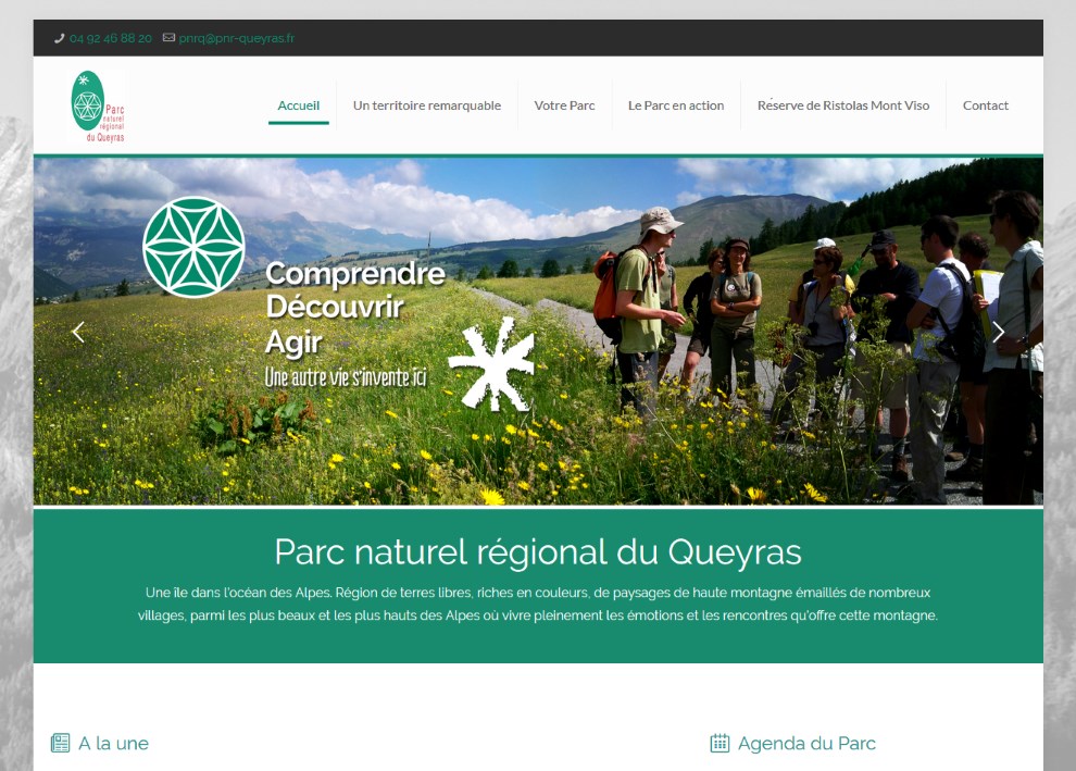 Le site du Parc Naturel Régional du Queyras fait peau neuve !